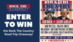 94.9 The Bull Rock The Country Road Trip Giveaway