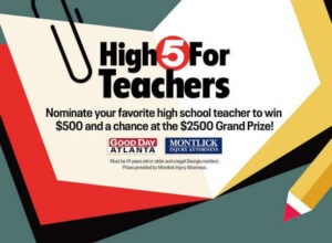 Fox 5 Atlanta High 5 for Teachers Contest 2024