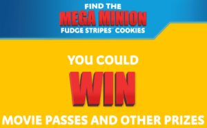 Keebler Find the Mega Minion Fudge Stripes Cookies Sweepstakes